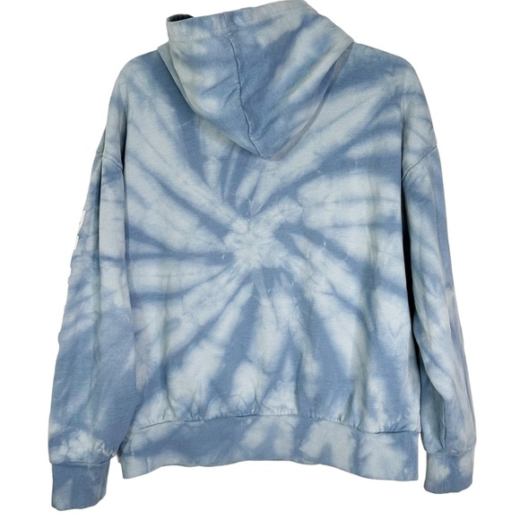 Playboy x PacSun Spiral Tie Dye Bunny Hoodie Blue Women’s Sz S - Picture 3 of 11